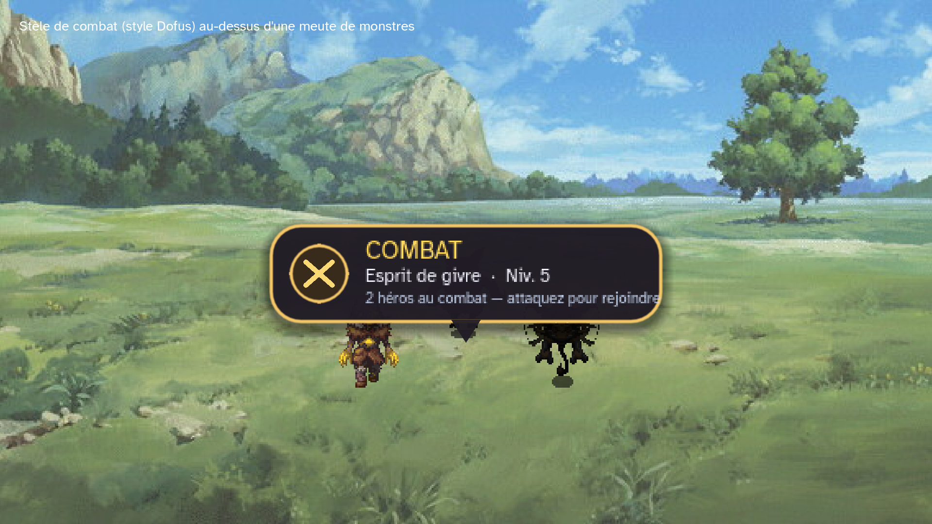 Marqueur de combat sur la carte